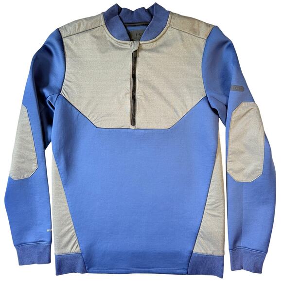 Under Armour Gore Windstopper Quarter Zip Sweater Men’s Small Blue Gray - Picture 2 of 8